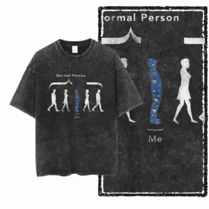 Normal Person & Me Graphic T-Shirt