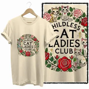 Cat Ladies Club Graphic T-Shirt