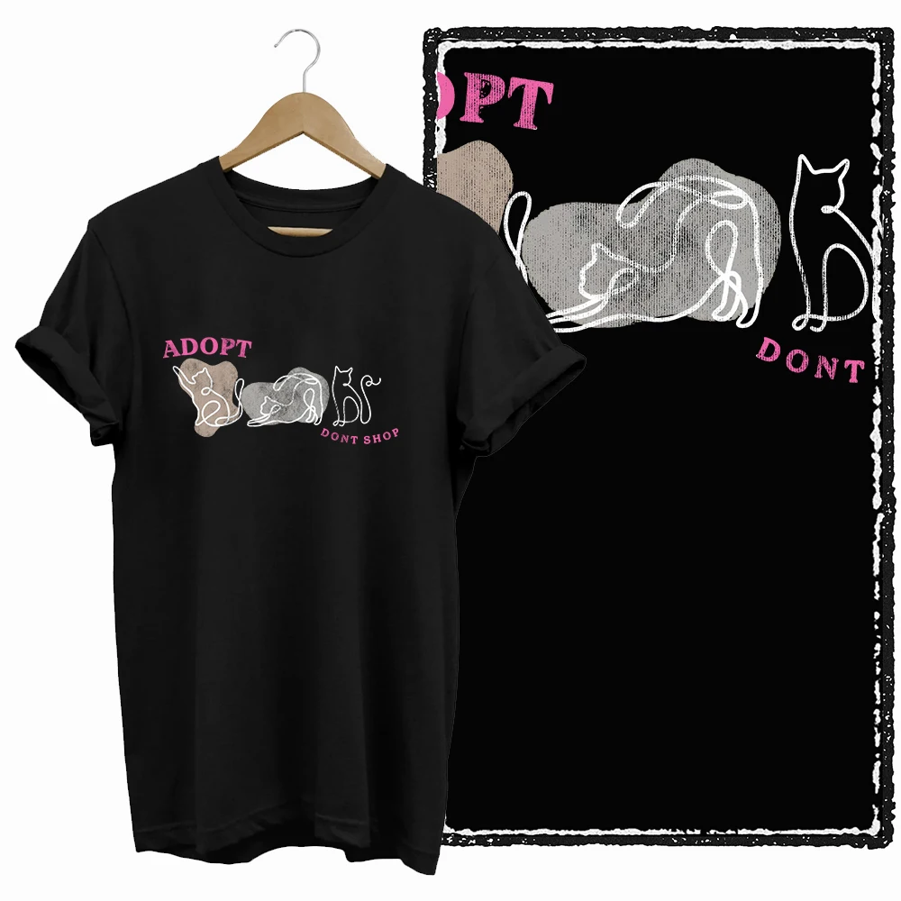 Just A Girl Who Loves Cats Graphic T-Shirt - Image 35