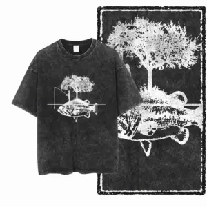 Fish Tree Graphic T-Shirt