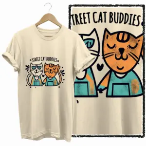 Street Cat Buddies Graphic T-Shirt
