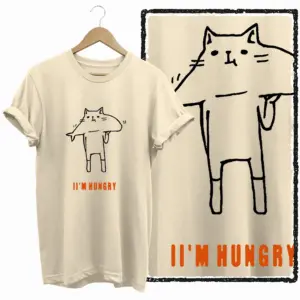 I'm Hungry Cat Graphic T-Shirt