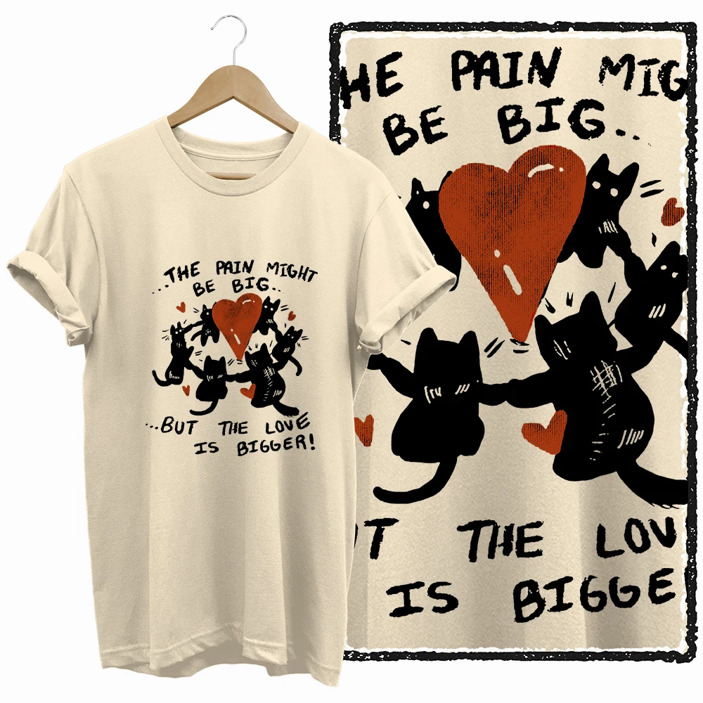 Cat Love Graphic T-Shirt