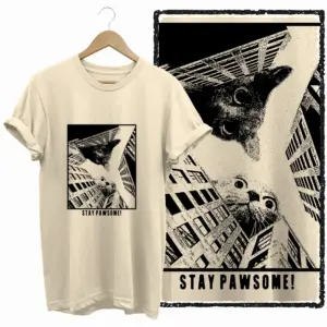 Cat Street View Graphic T-Shirt