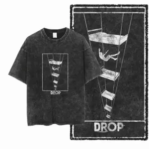 Falling Figure Bed Graphic T-Shirt