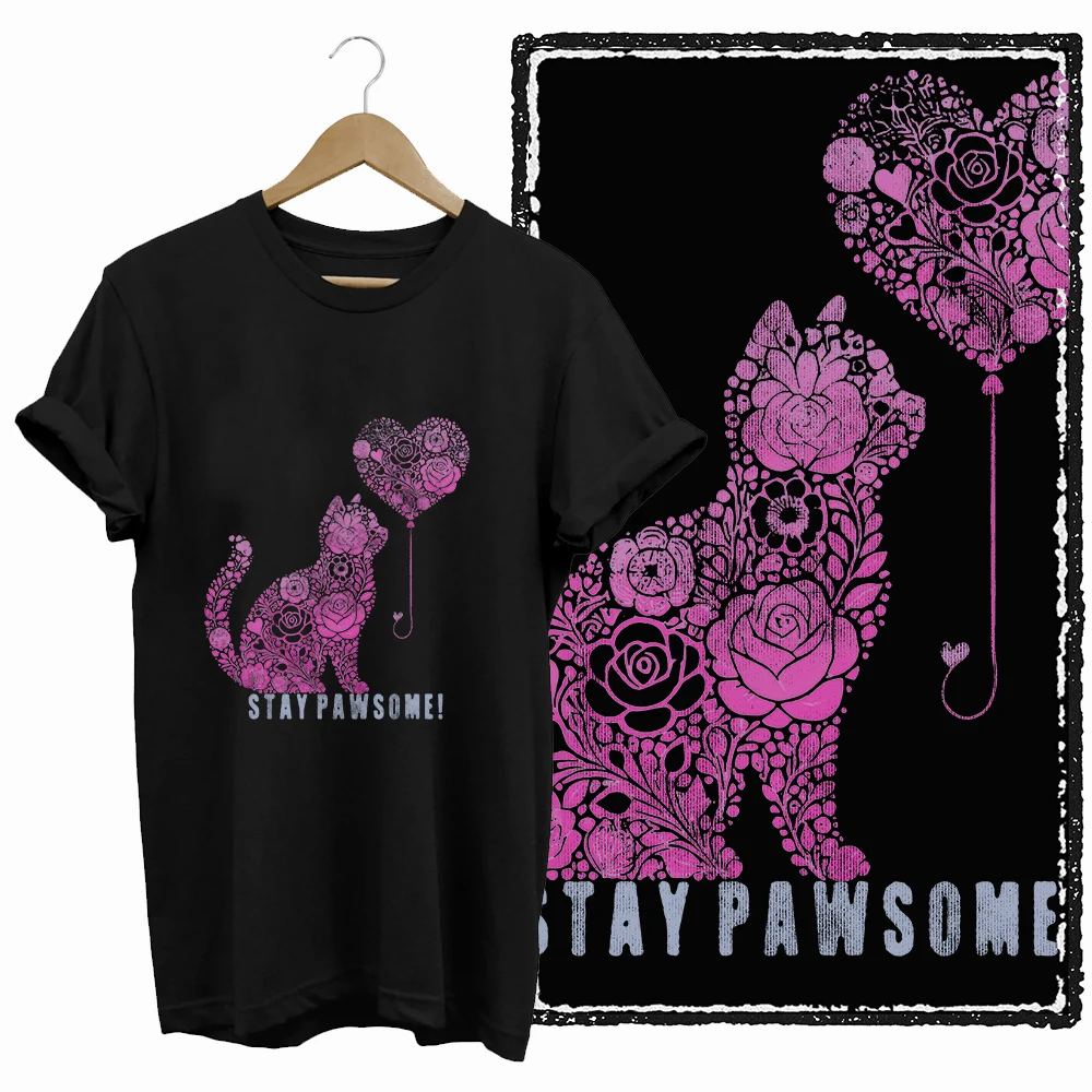 Just A Girl Who Loves Cats Graphic T-Shirt - Image 30