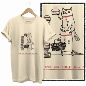 Tuna Time Cats Graphic T-Shirt