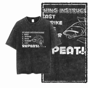 Fishing Instructions Graphic T-Shirt