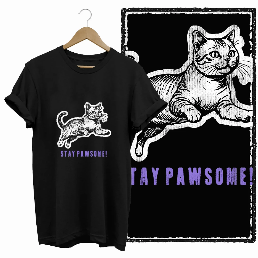 Just A Girl Who Loves Cats Graphic T-Shirt - Image 19