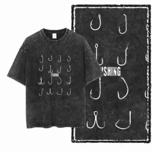Fishing Hooks Graphic T-Shirt
