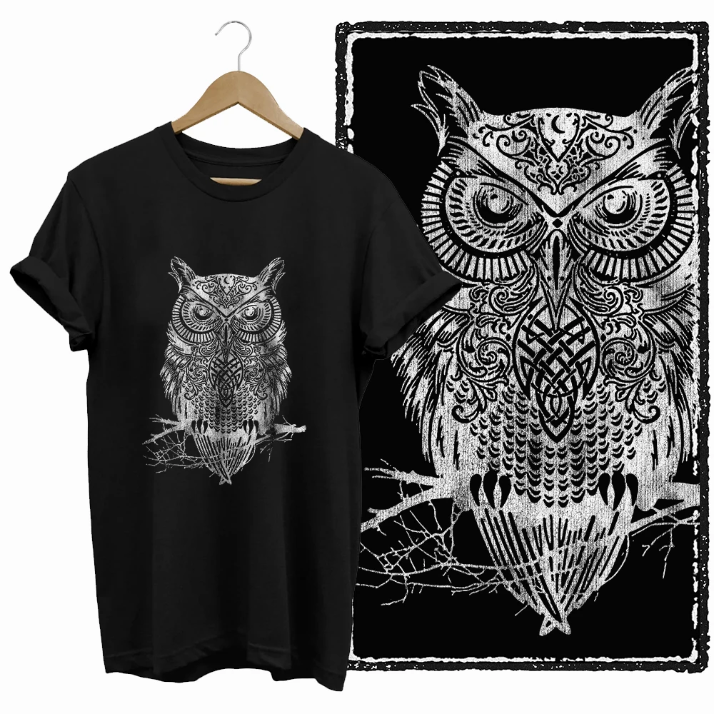 Ornate Owl Graphic T-Shirt