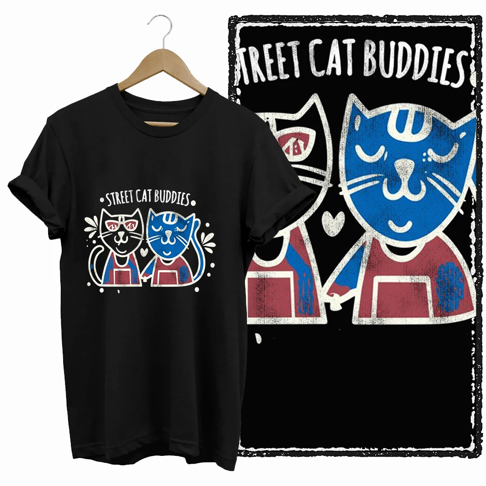 Just A Girl Who Loves Cats Graphic T-Shirt - Image 4