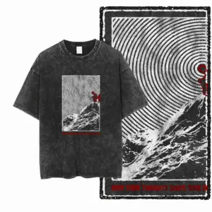 Concentric Mountain Figure Graphic T-Shirt