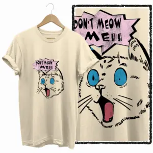 Don't Meow Me Cat Graphic T-Shirt