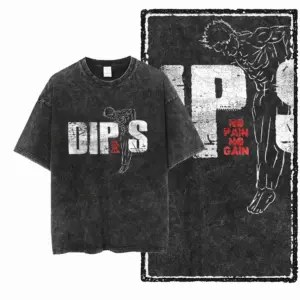 No Pain No Gain Dips Graphic T-Shirt.