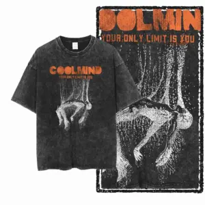 Abstract Light Figure Graphic T-Shirt