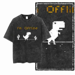 Pixel Dino Offline Graphic T-Shirt