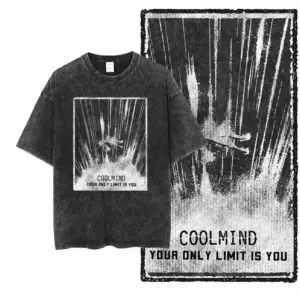 Abstract Falling Figure Graphic T-Shirt