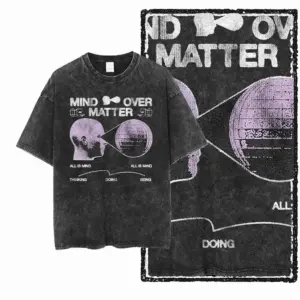 Head Profile Projection Graphic T-Shirt