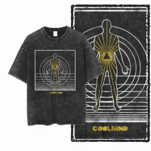 Concentric Human Figure Graphic T-Shirt