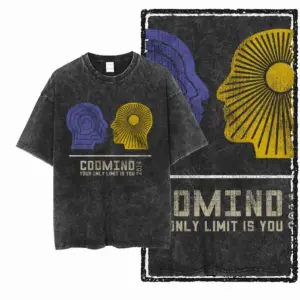 Dual Head Profile Graphic T-Shirt